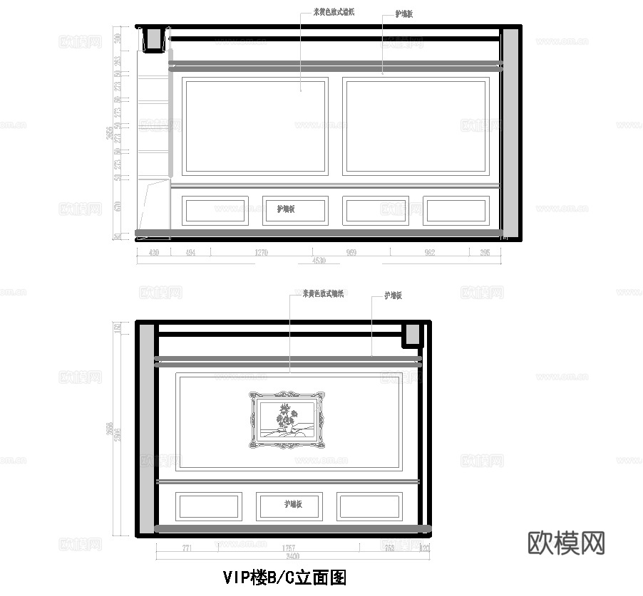 高档美容美甲  最新全套施工图设计cad施工图