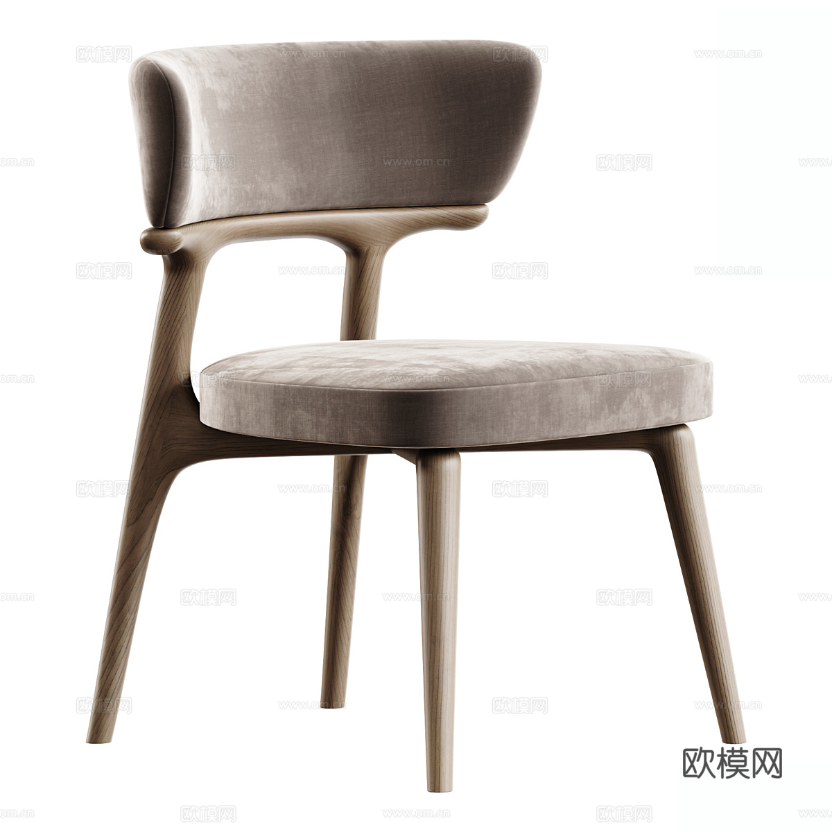 现代单椅 餐椅 书椅su模型