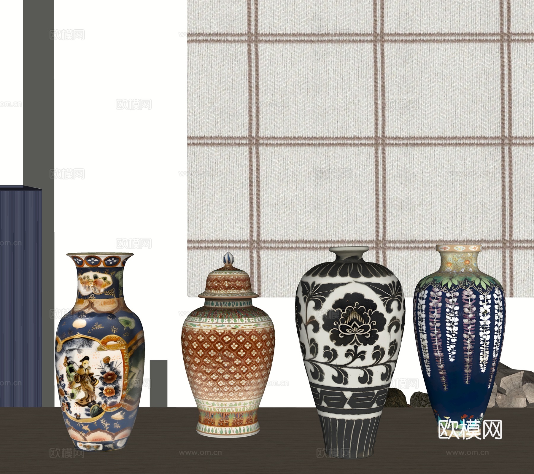 现代花瓶su模型