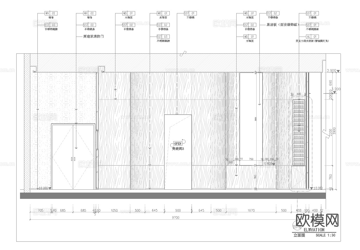 美甲店 美容店 最新全套 施工图 效果图合集cad施工图