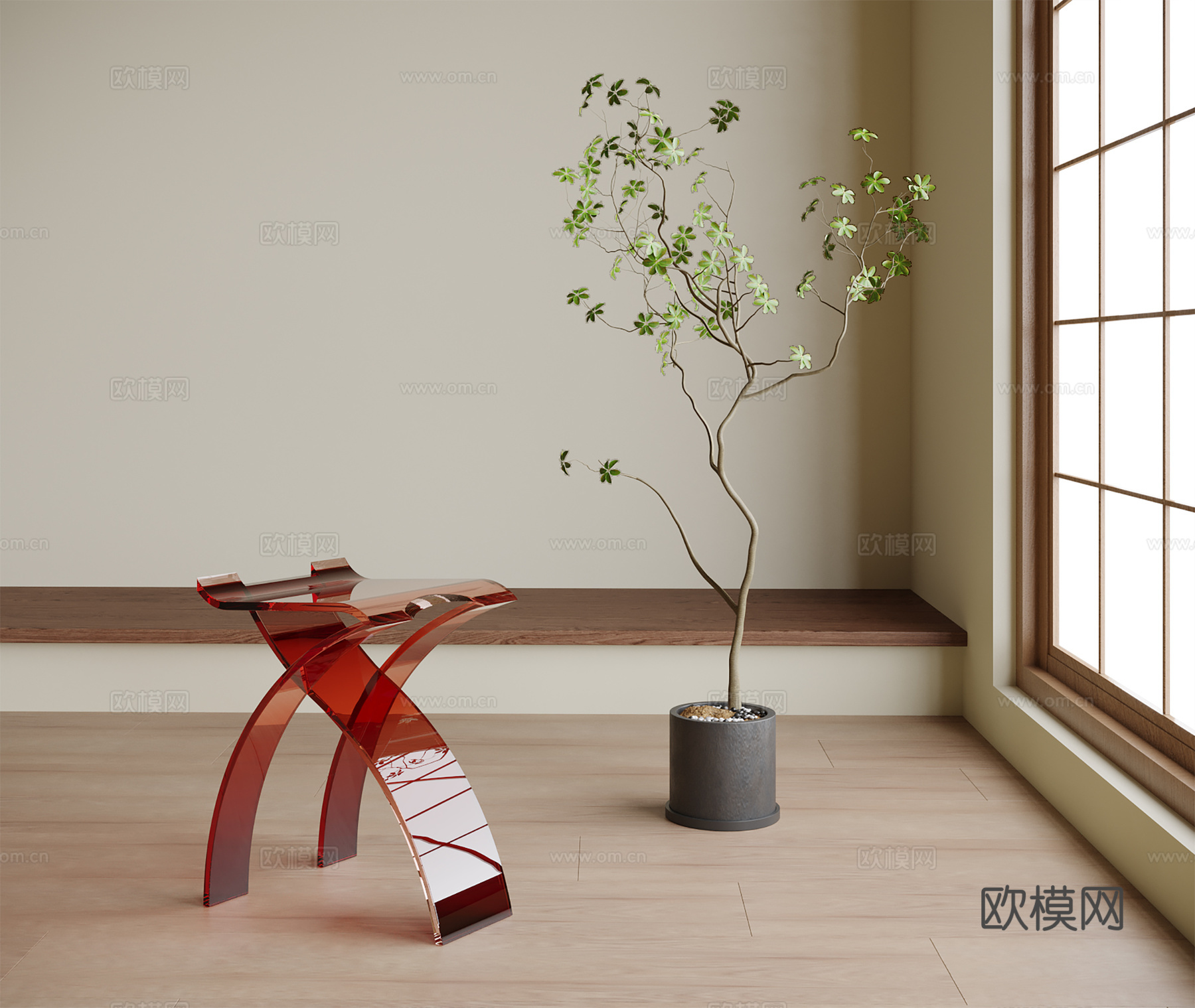 现代边几角几su模型