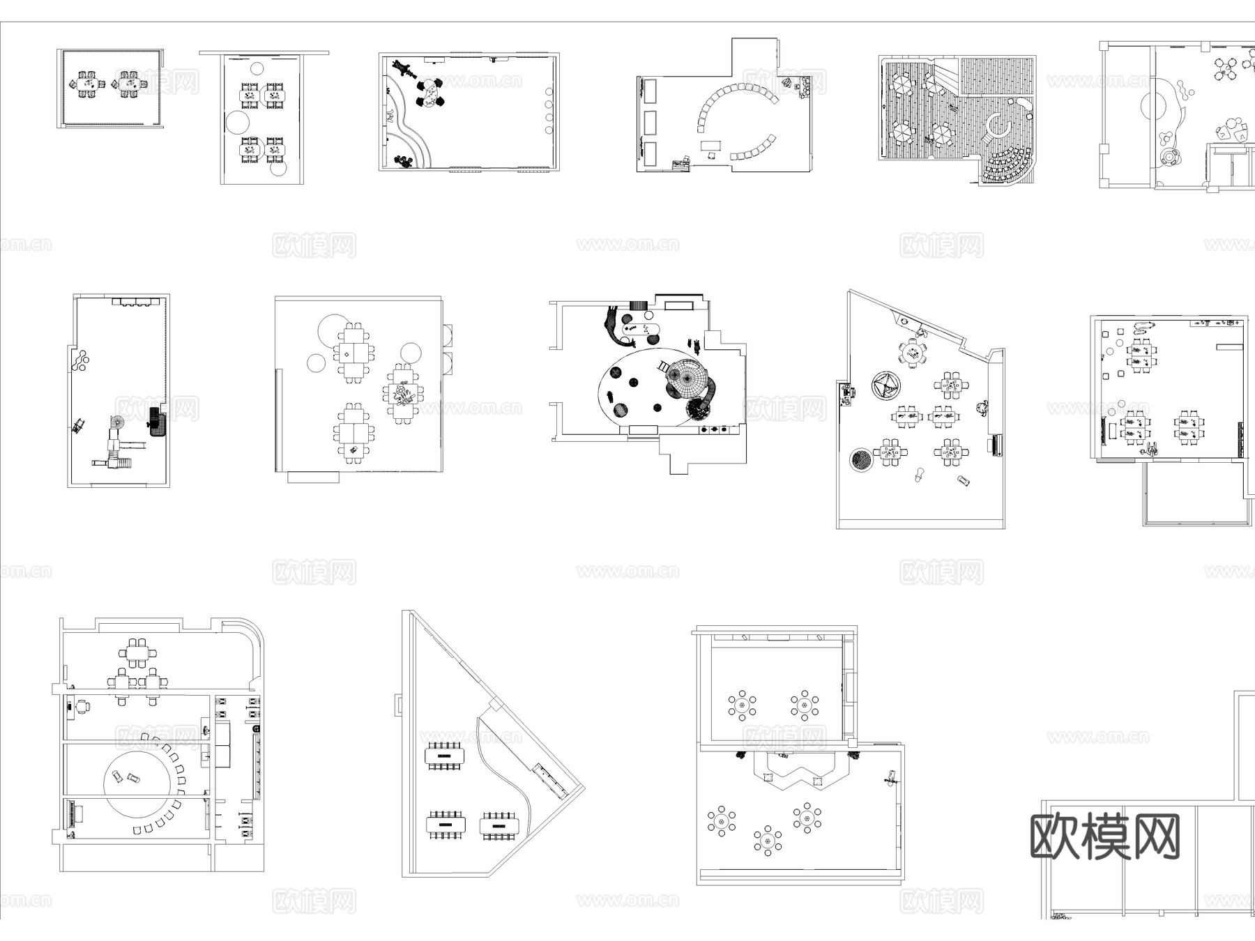 2026年最新幼儿园早教中心班级活动单元室内CAD图库cad施工图