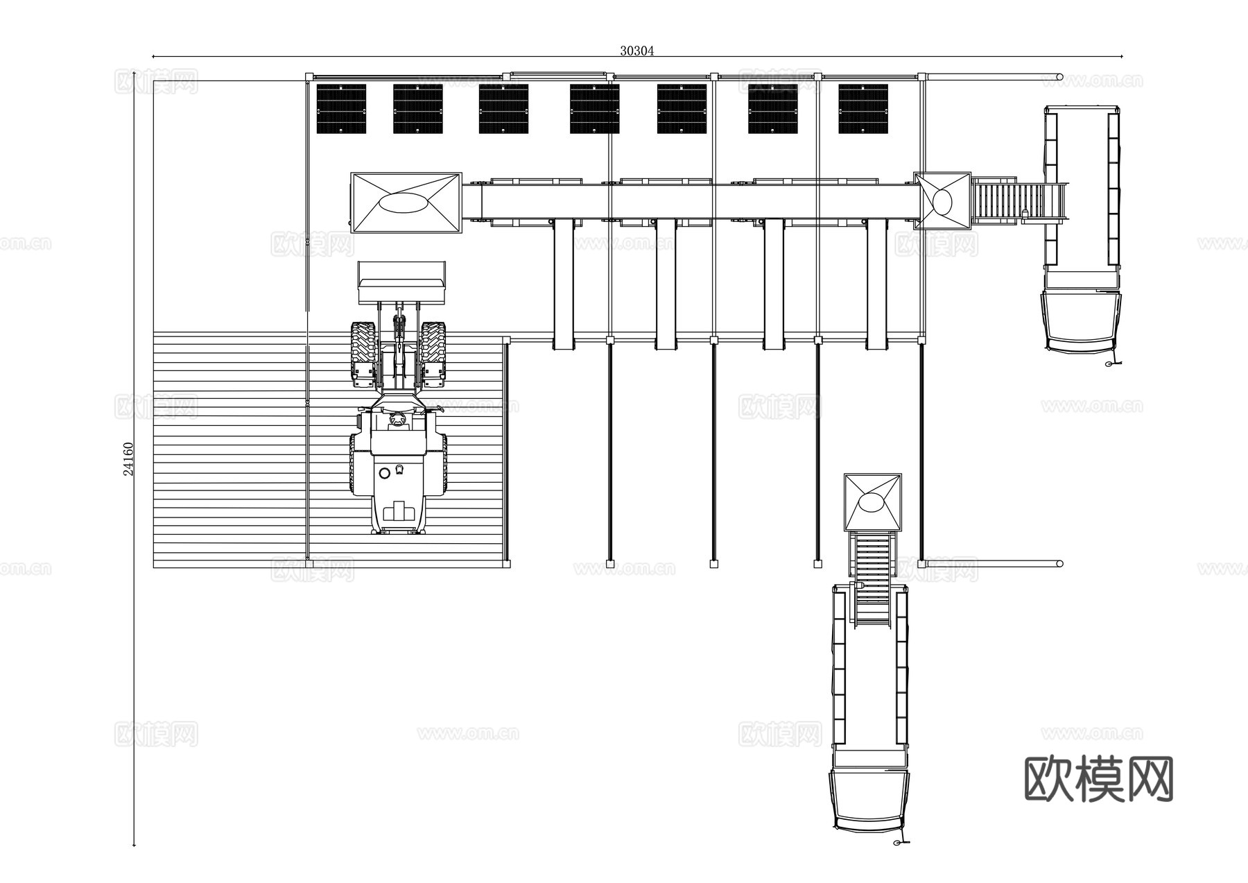 垃圾中转站 垃圾分类站 废品回收中心 环卫回收点 废物处理站cad施工图