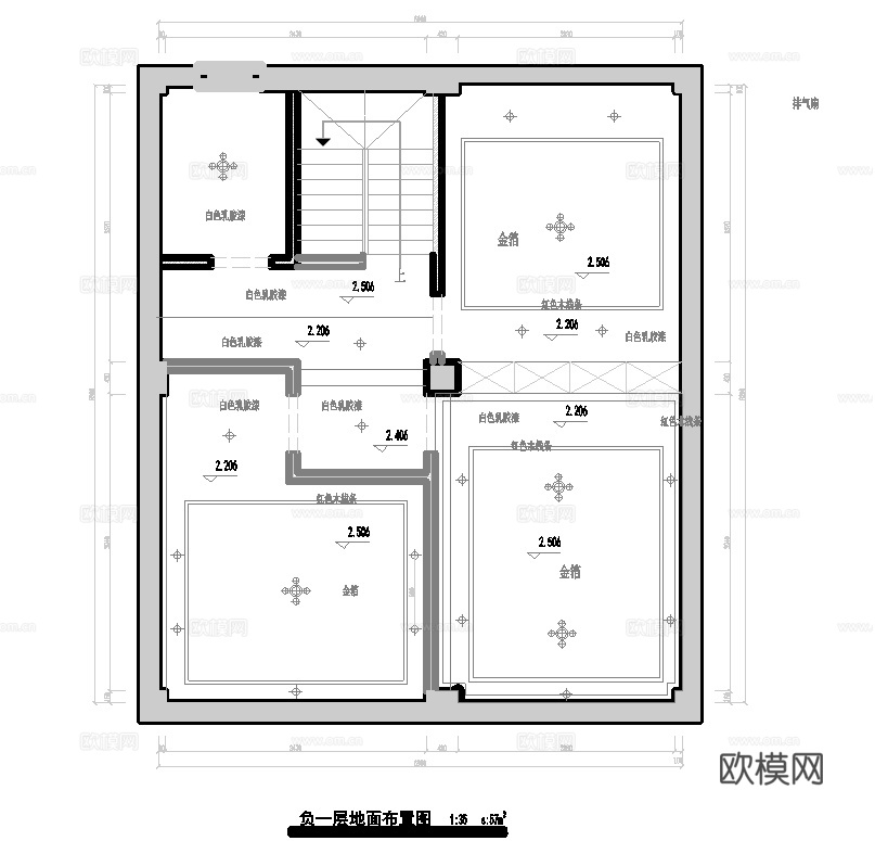 高档美容美甲  最新全套施工图设计cad施工图