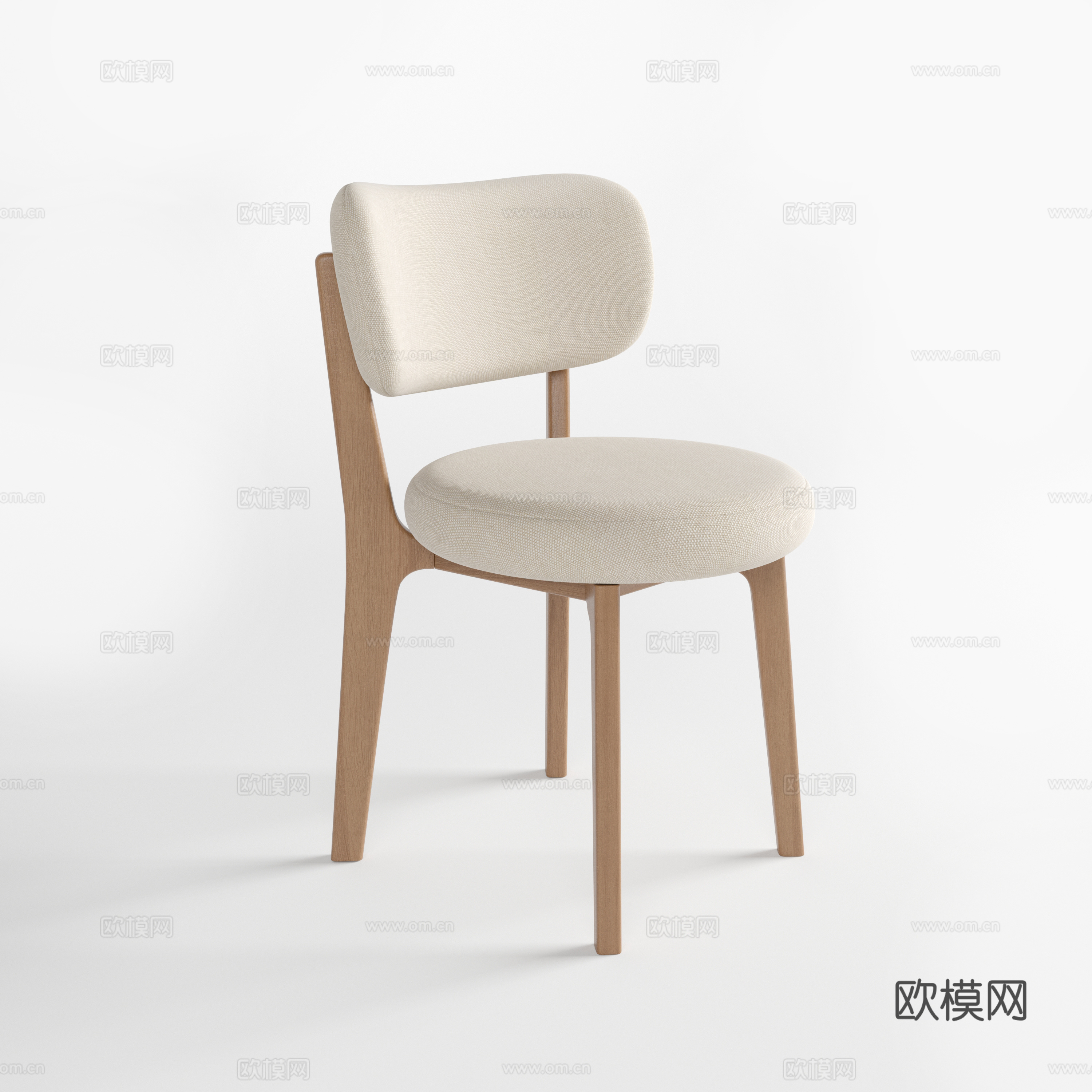 实木餐椅 实木椅子 原木餐椅 原木椅子 椅子 单椅 餐椅3d模型下载