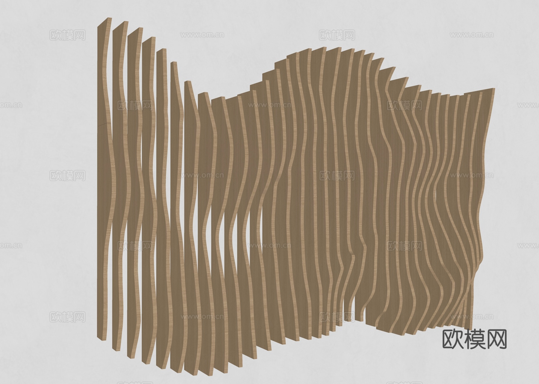 木格栅 异形格栅 扭曲格栅 格栅背景 格栅装饰 现代异形格栅su模型