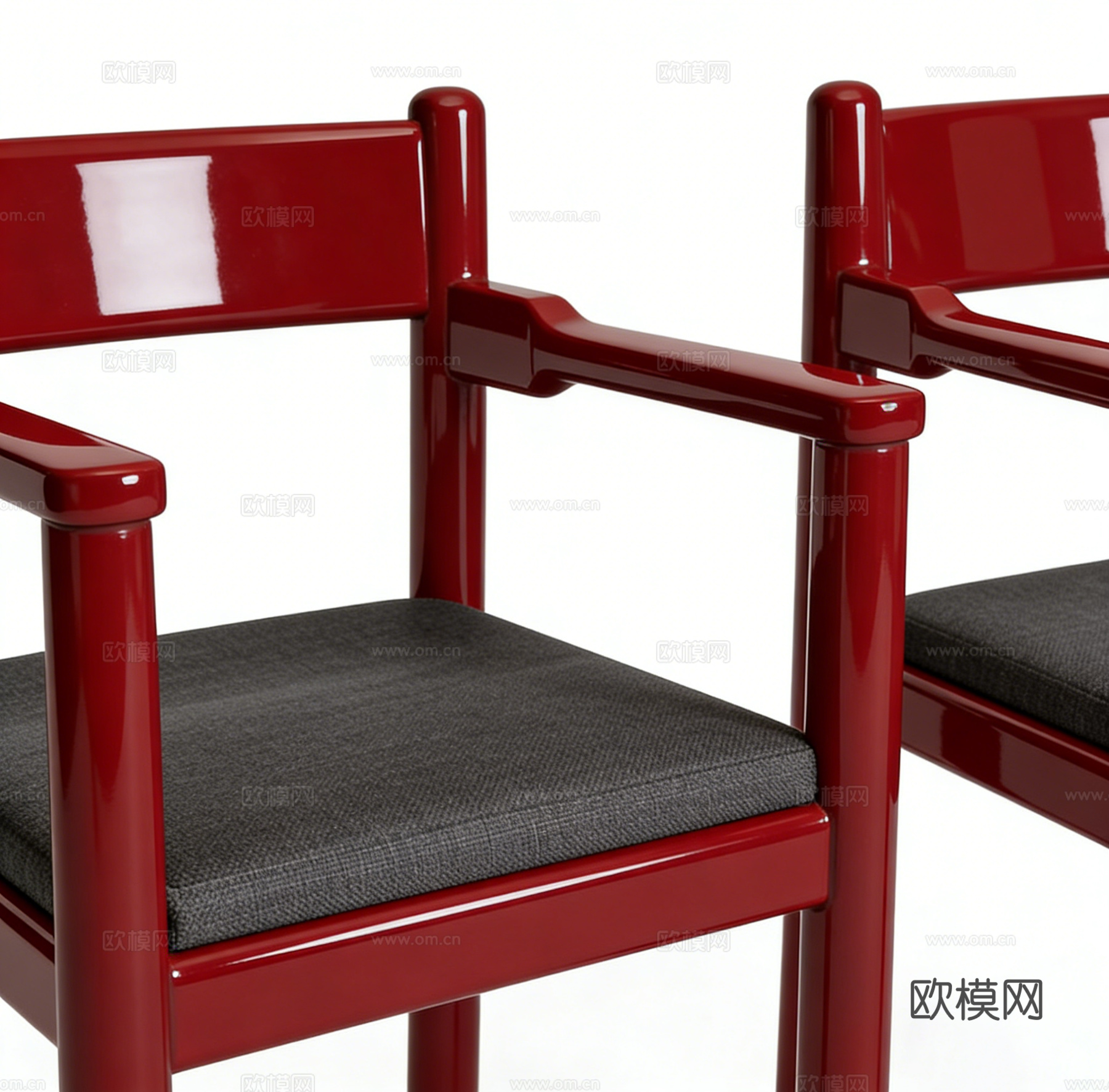 现代单椅3d模型下载（渲染图2）