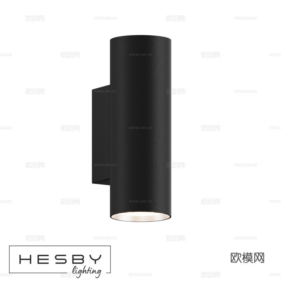 Edge HSBL_0126 壁灯，黑色3d模型下载