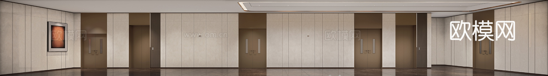 入户大堂 走廊 现代su模型