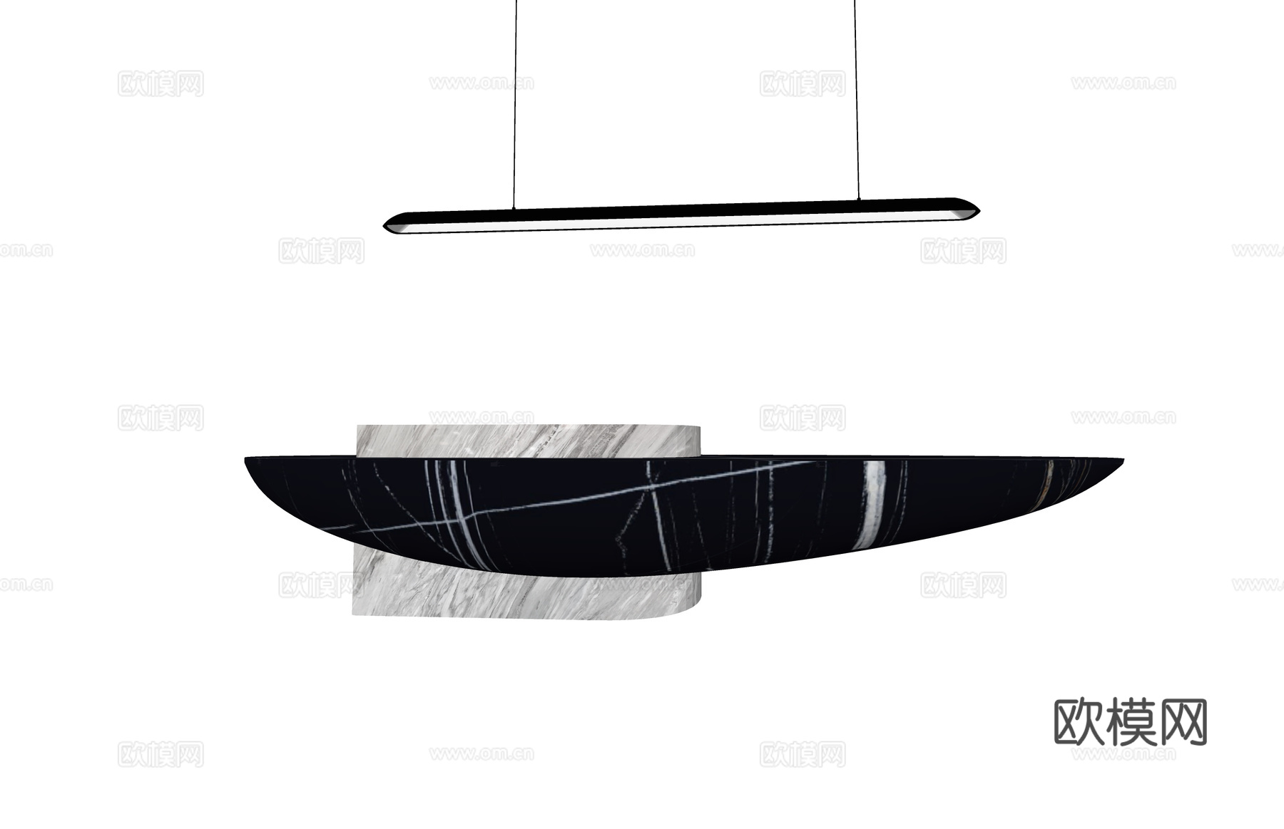 办公 办公空间 公司前台su模型