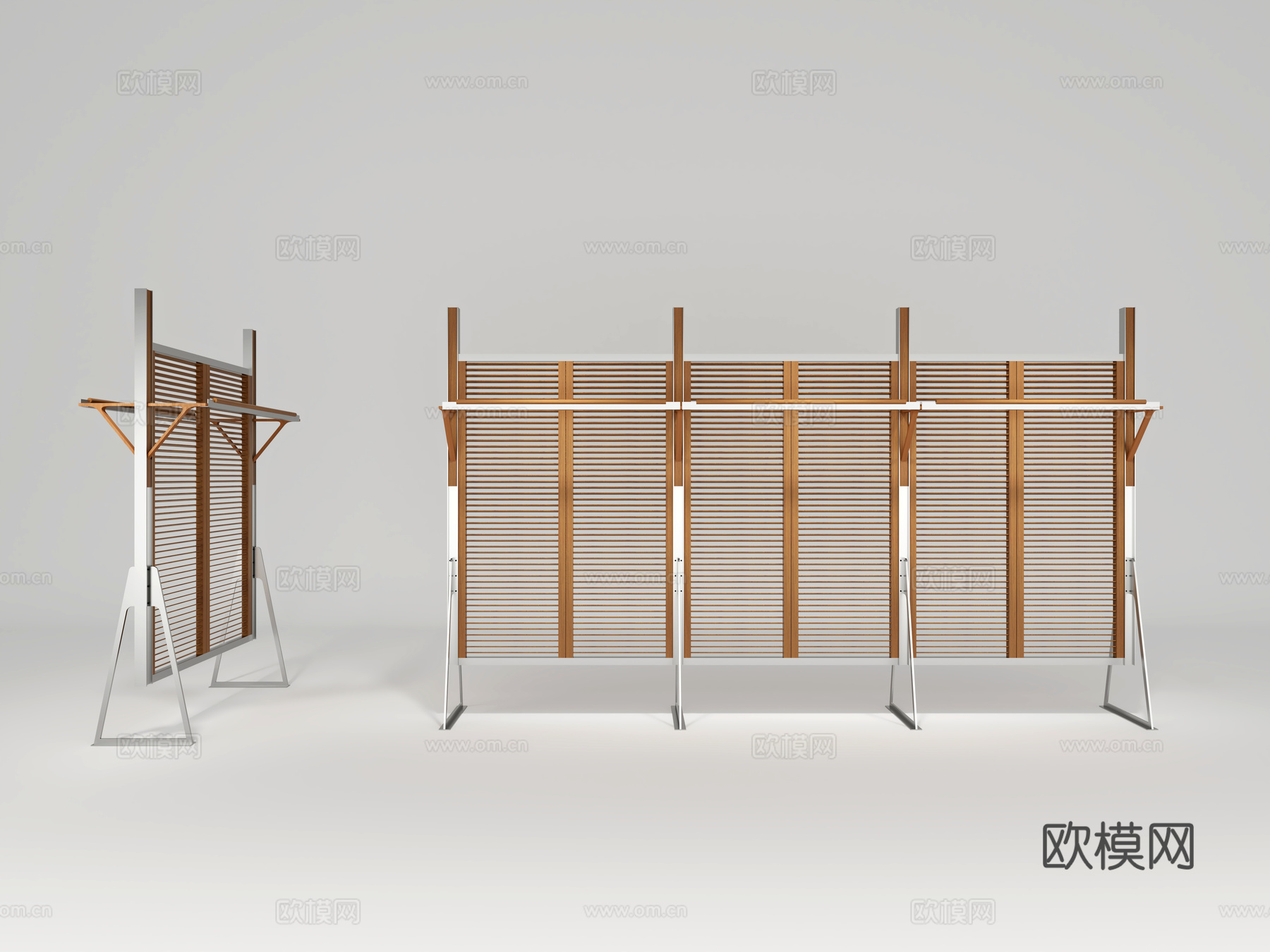 服装店货架道具挂衣架3d模型下载