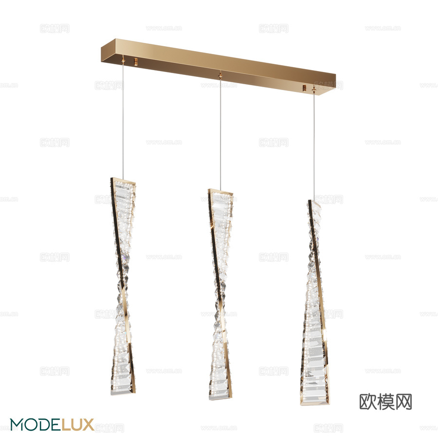 吊灯 MODESTYLE MS.88910.3 GD3d模型下载