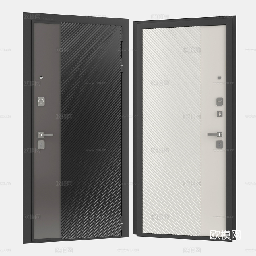 守护者入户门配峡湾01饰面3d模型下载