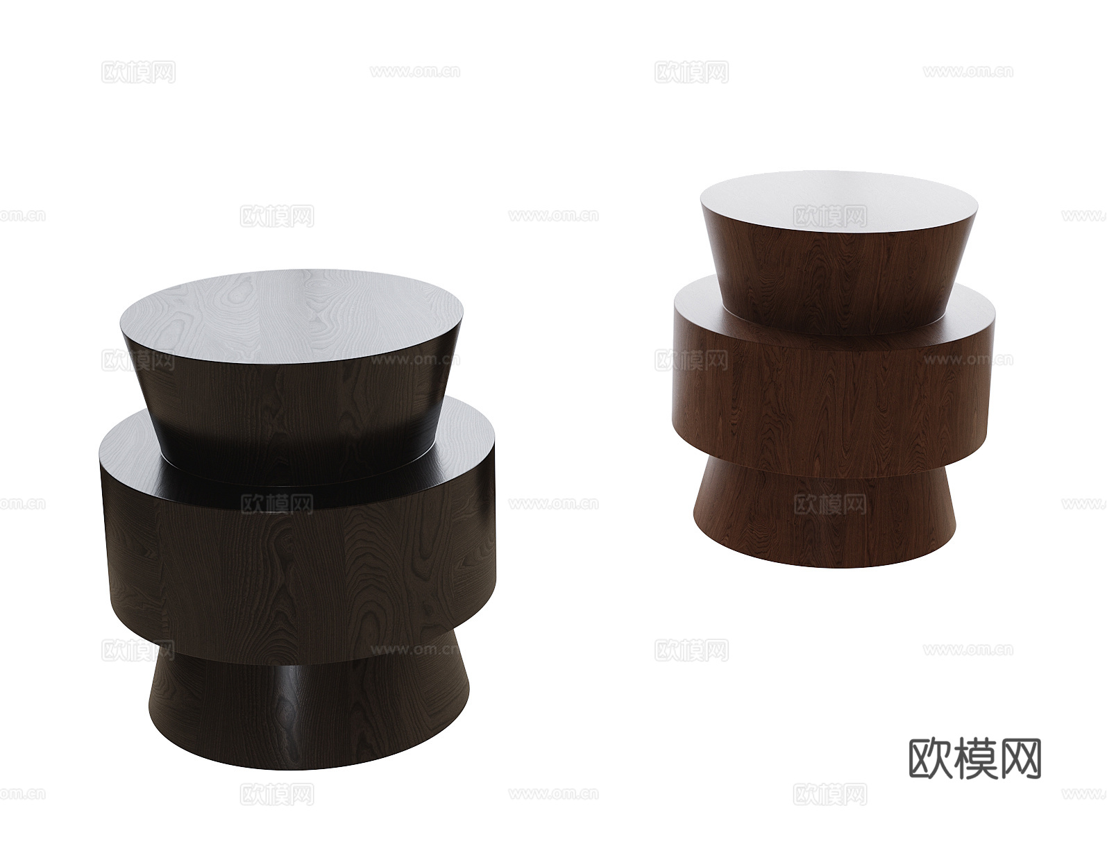 现代边几角几 凳子su模型