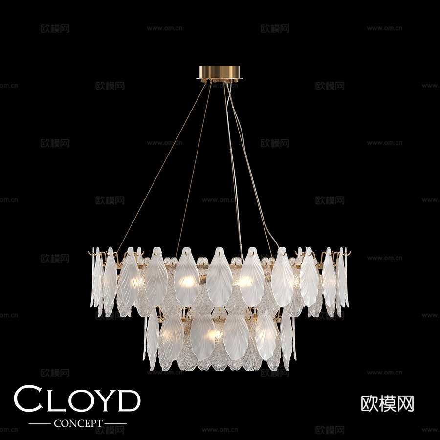 克洛伊德塞内加尔水晶吊灯C18（货号11196）3d模型下载
