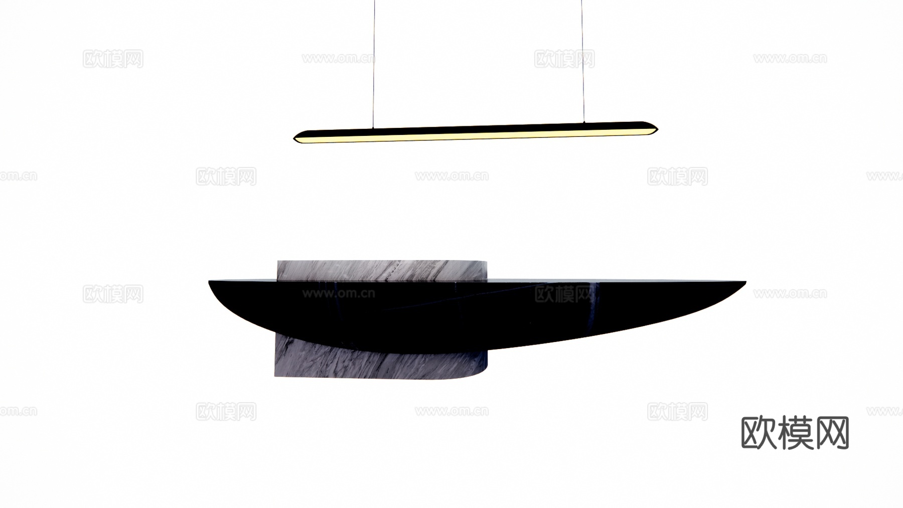 办公 办公空间 公司前台su模型