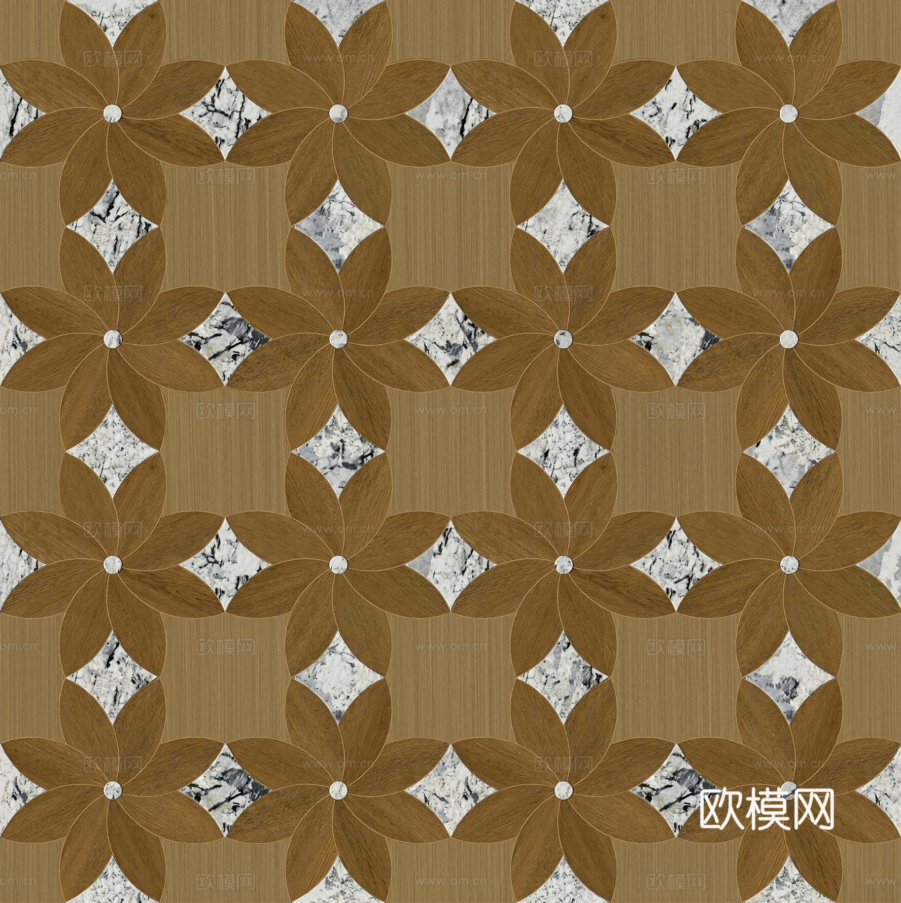 大理石木地板拼花
