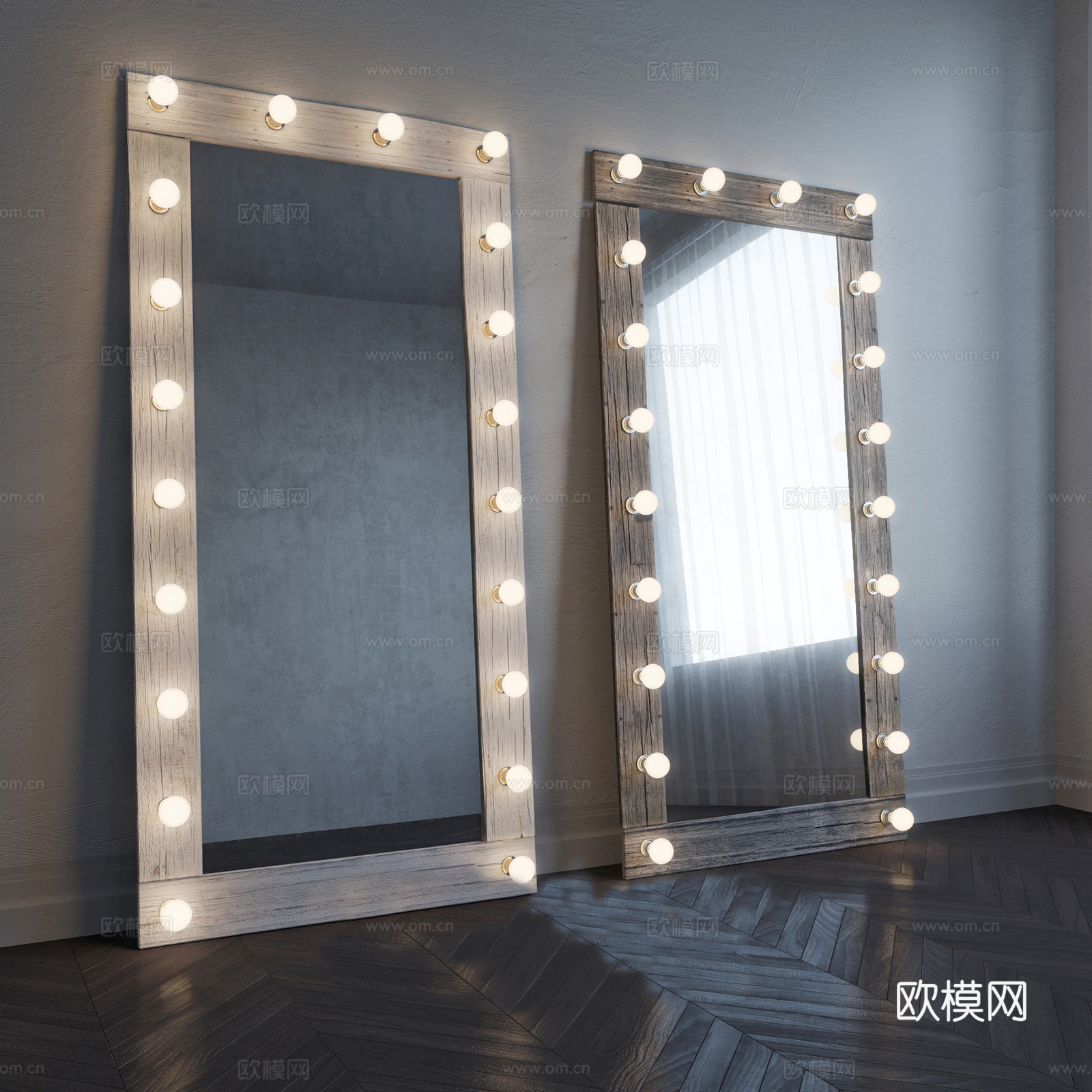 现代化妆镜3d模型下载