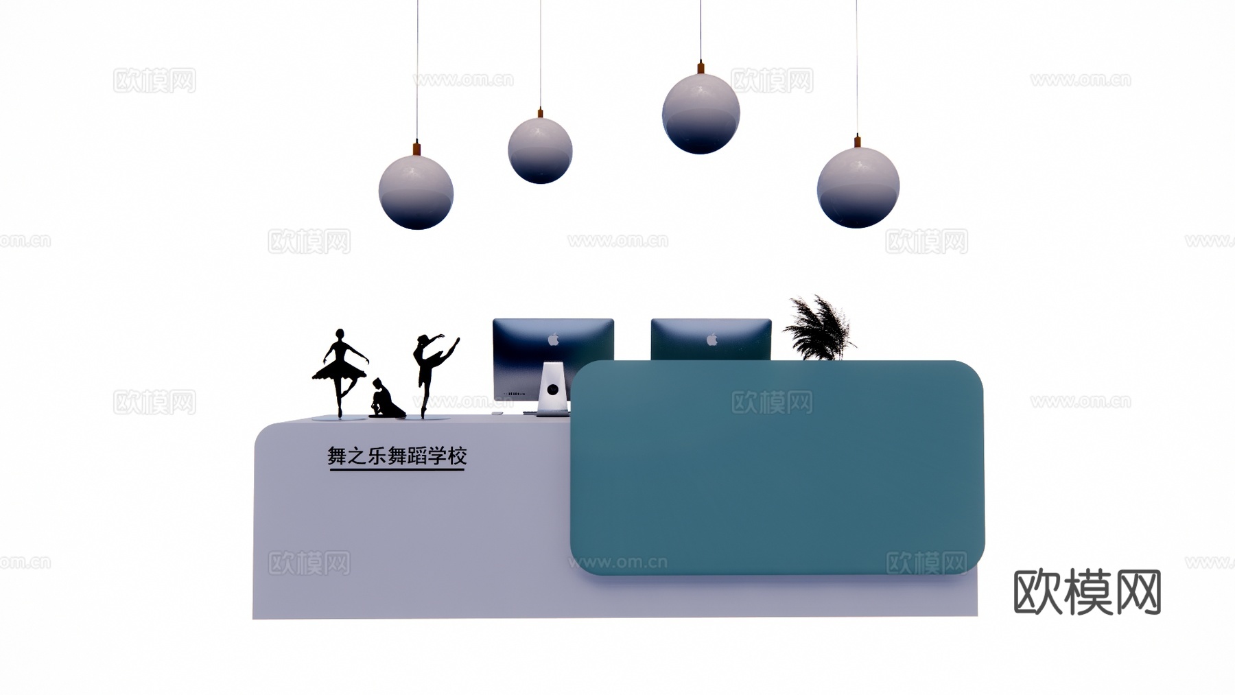 接待 大厅 前台 酒店前台 工装 公司前台su模型su模型