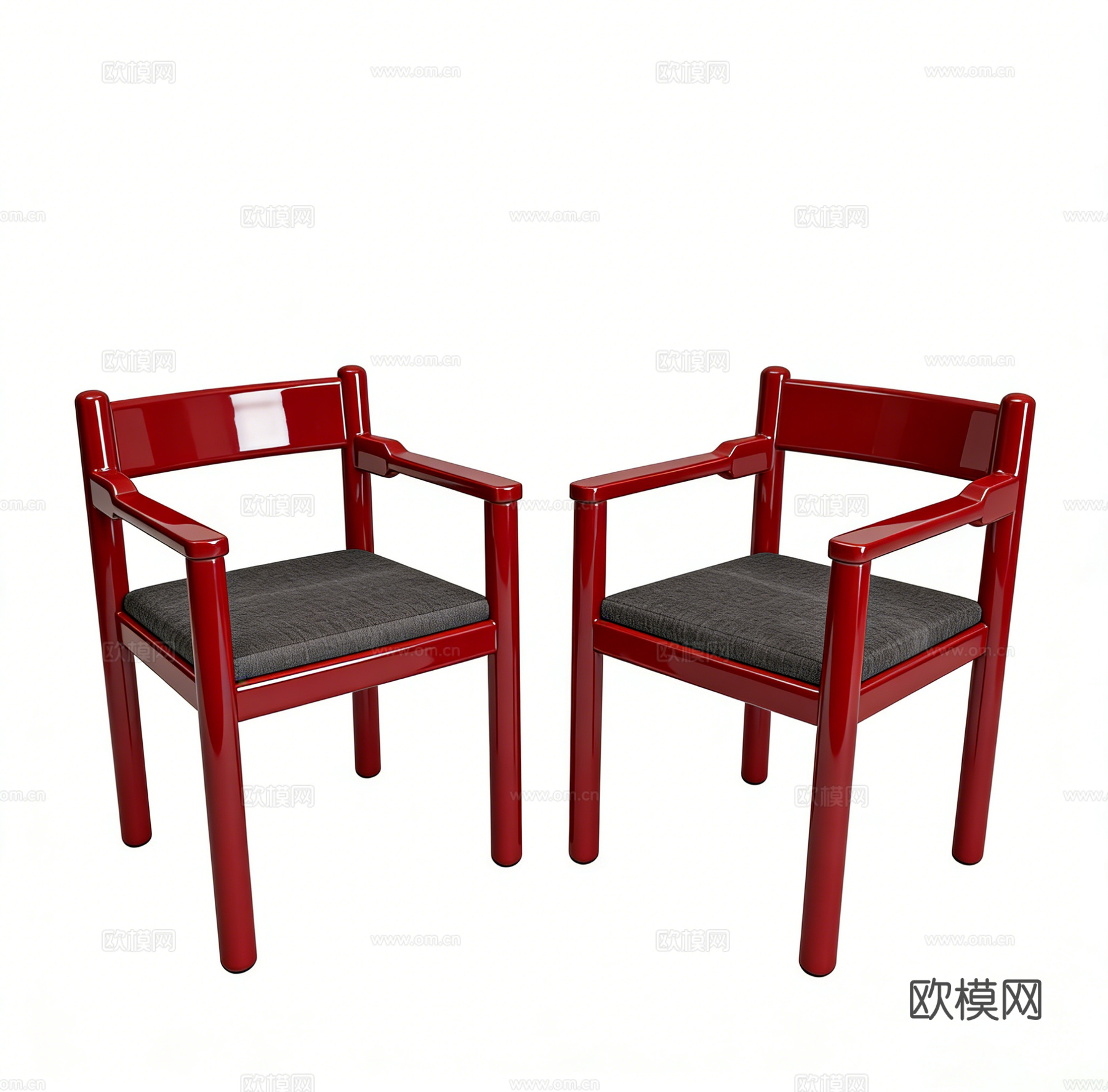 现代单椅3d模型下载（渲染图1）