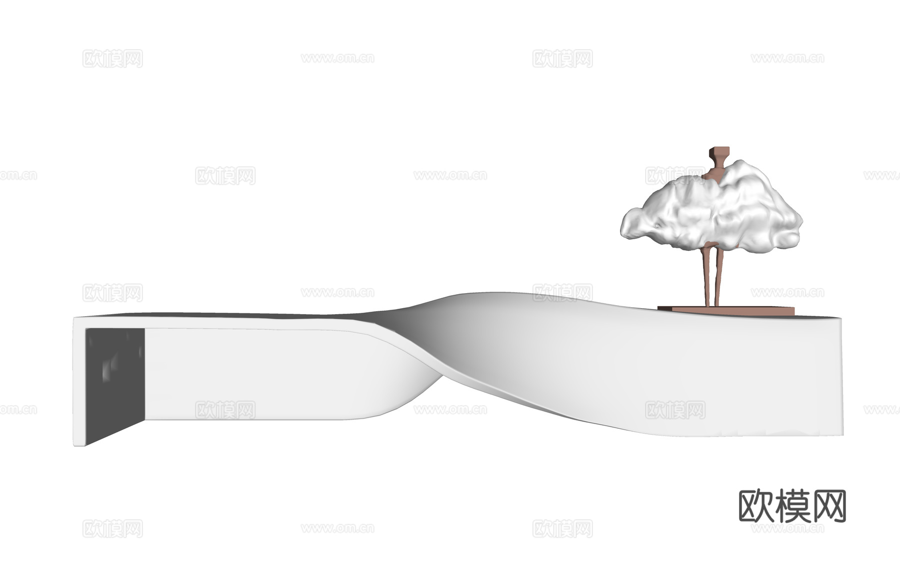 酒店前台 工位 办公室 公司前台 工装 大厅su模型