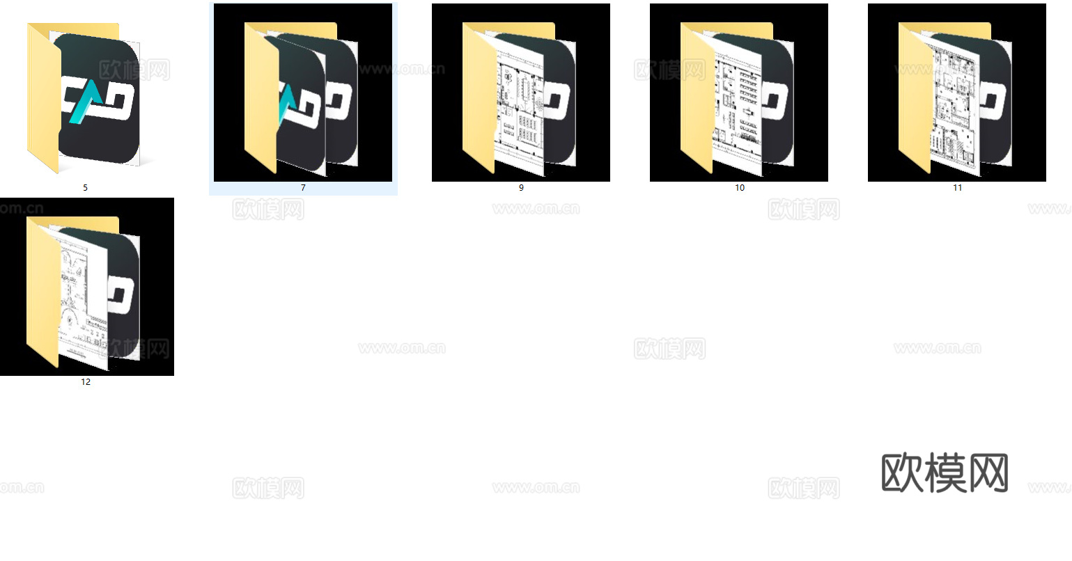 6套中医馆 最新全套施工图 效果图合集cad施工图