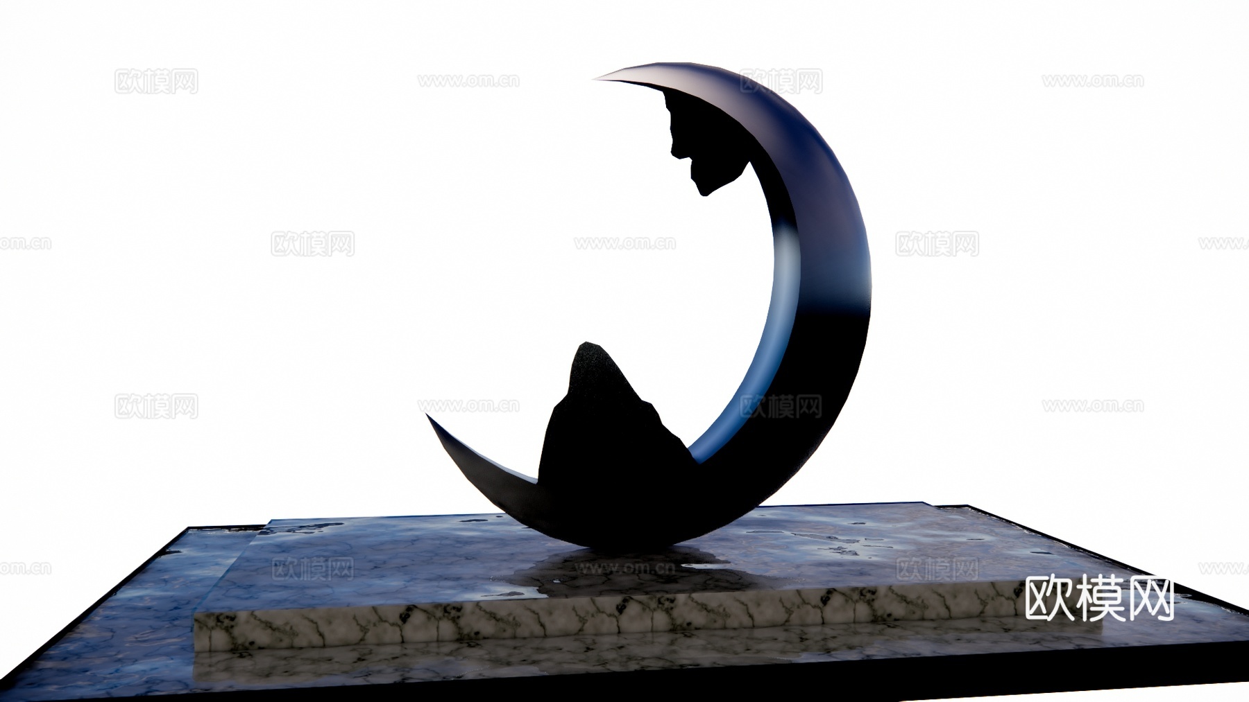 电脑 前台 办公室 工装su模型