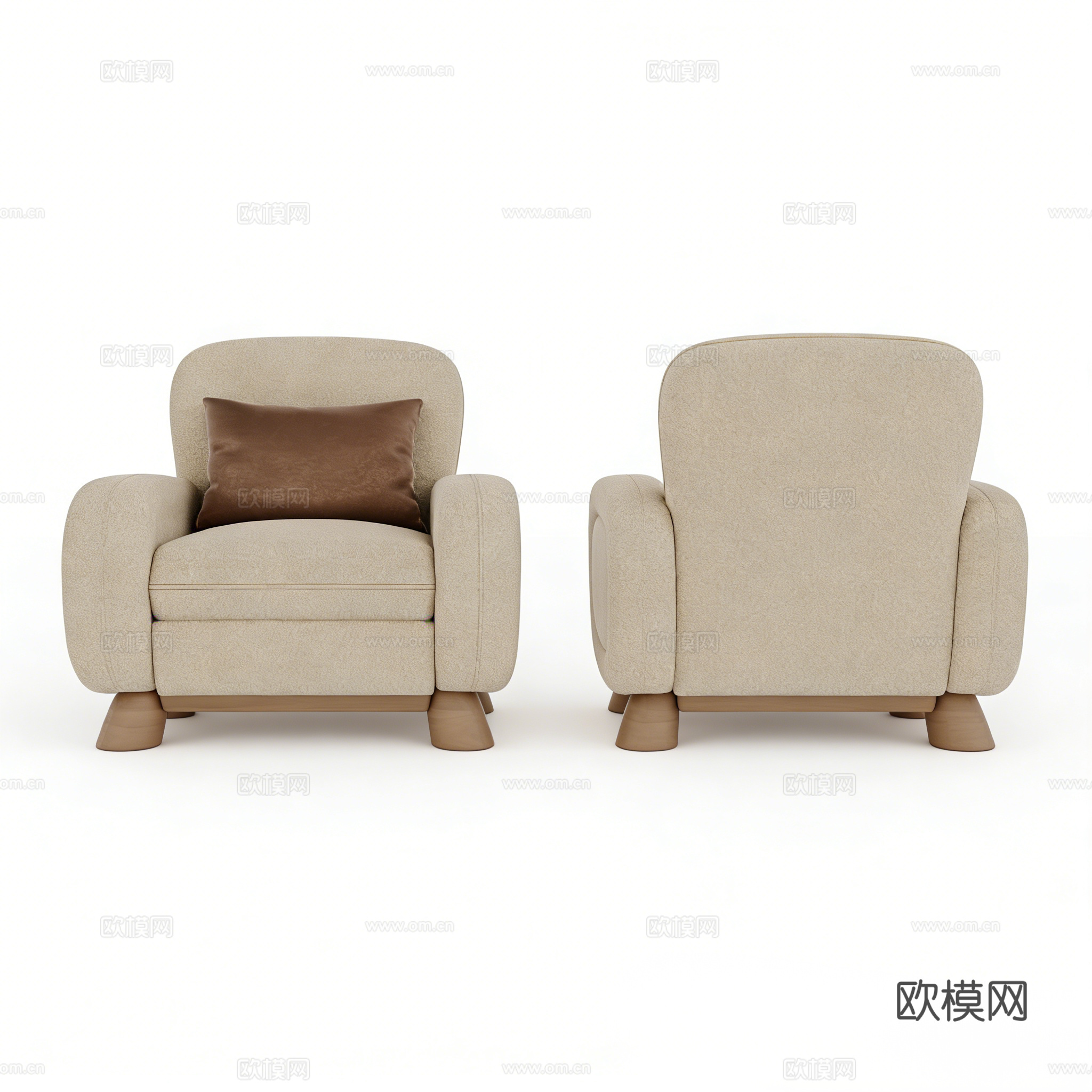 复古沙发su模型