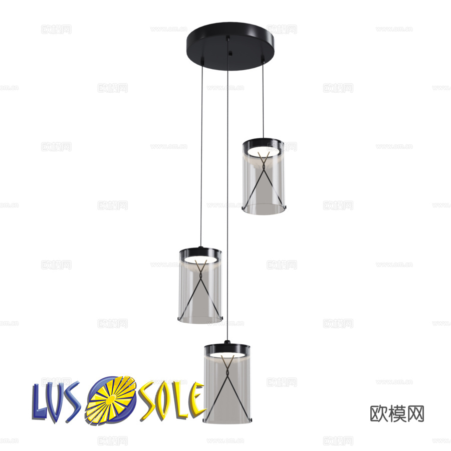 OM吊灯 LSP-74733d模型下载