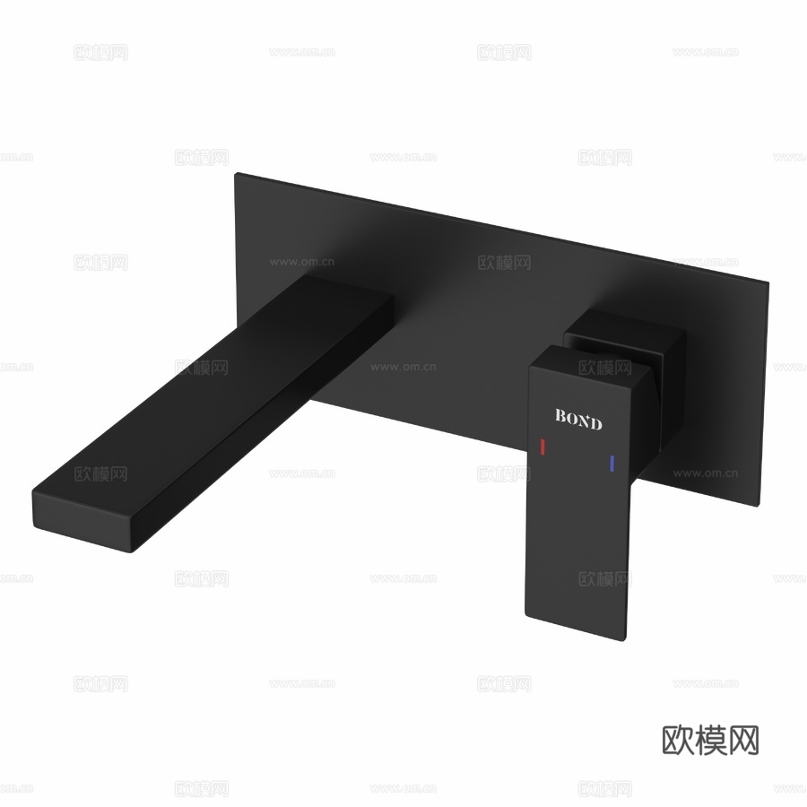 OM壁挂式面盆龙头（含内置组件）BON3d模型