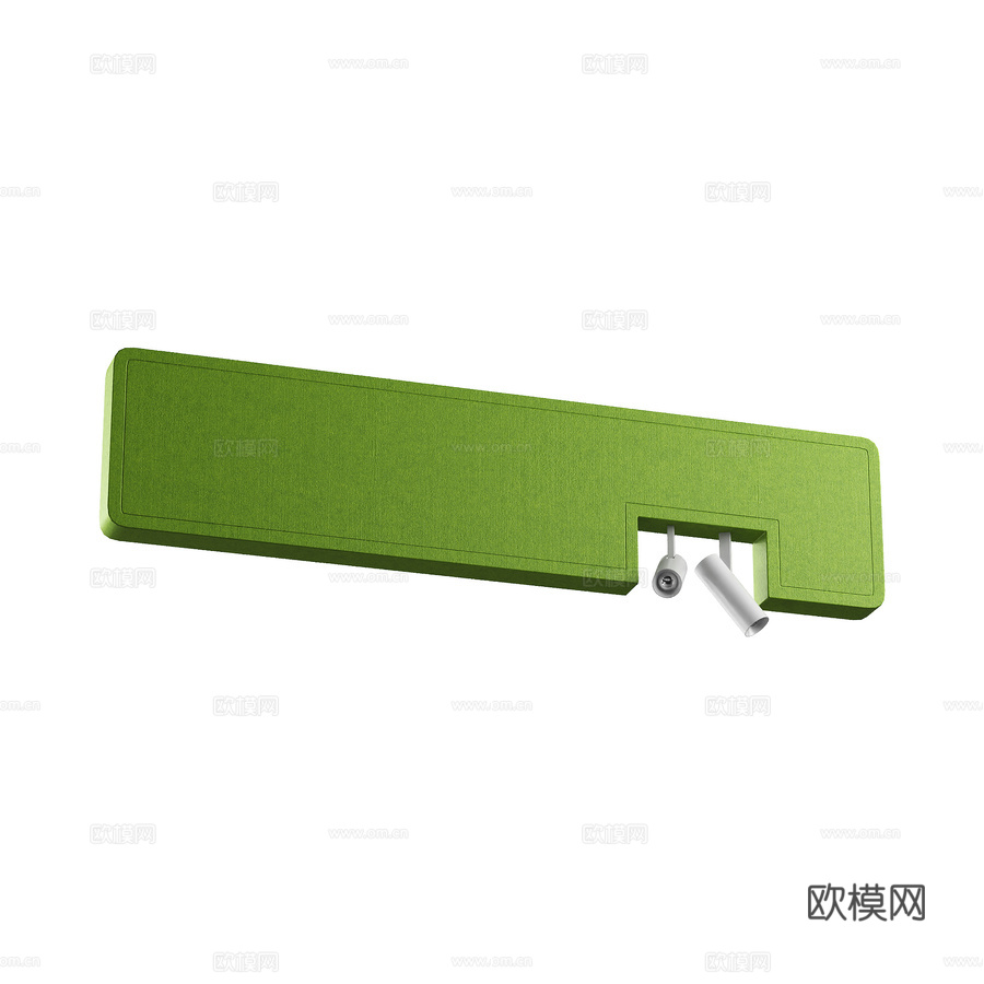 吸音吊灯 1200x58x280mm OM3d模型下载