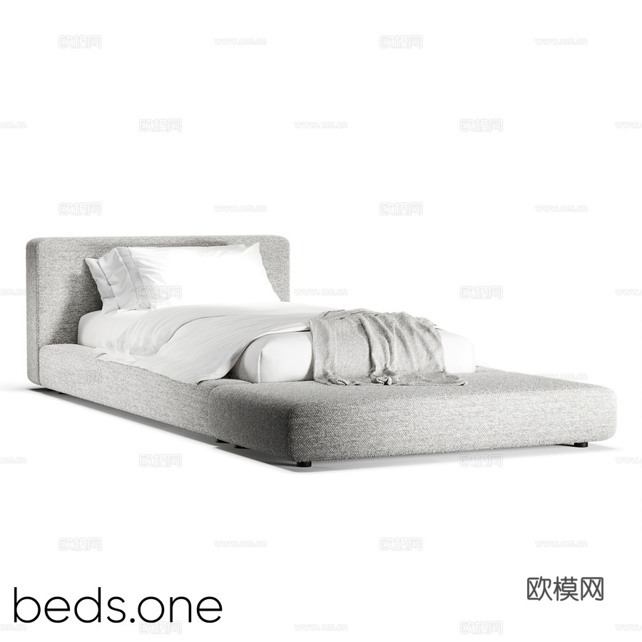 OM beds.one - Tolu儿童前置坐凳床3d模型3d模型下载