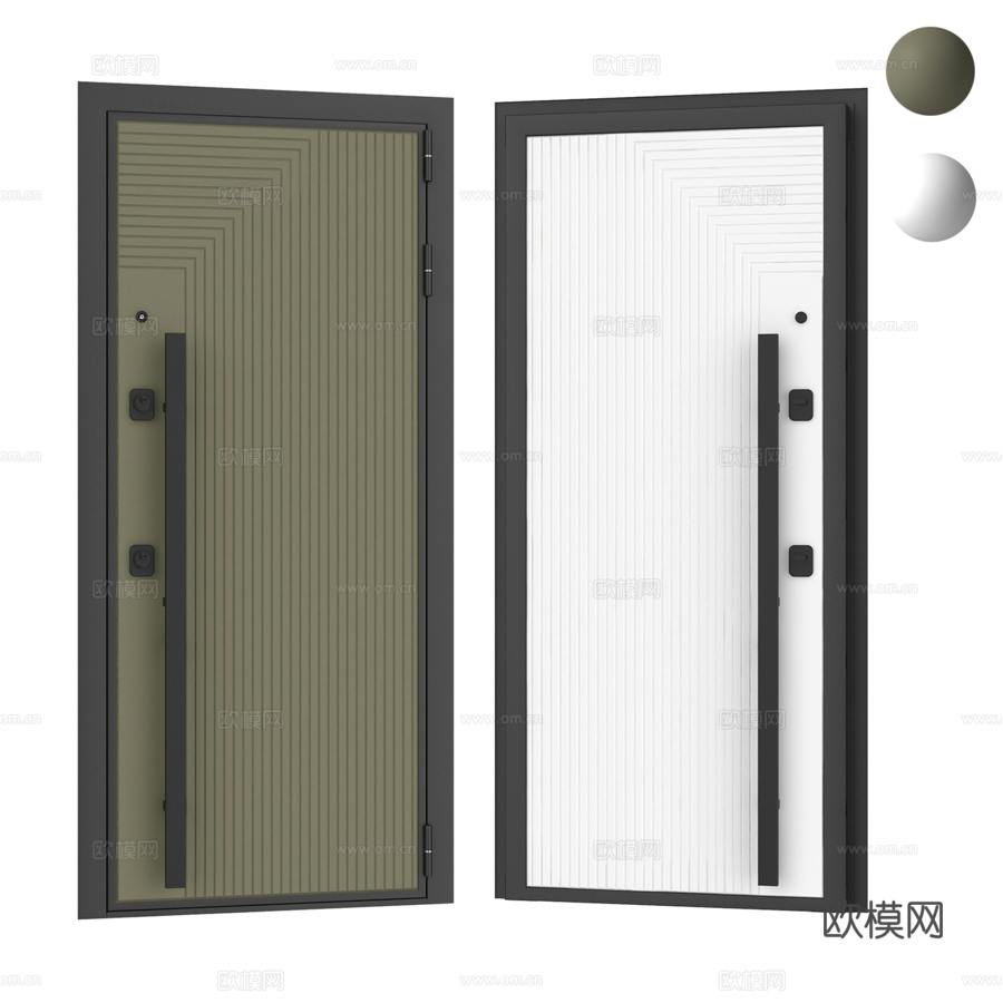 Guardian入户门，Techno 05饰面3d模型下载