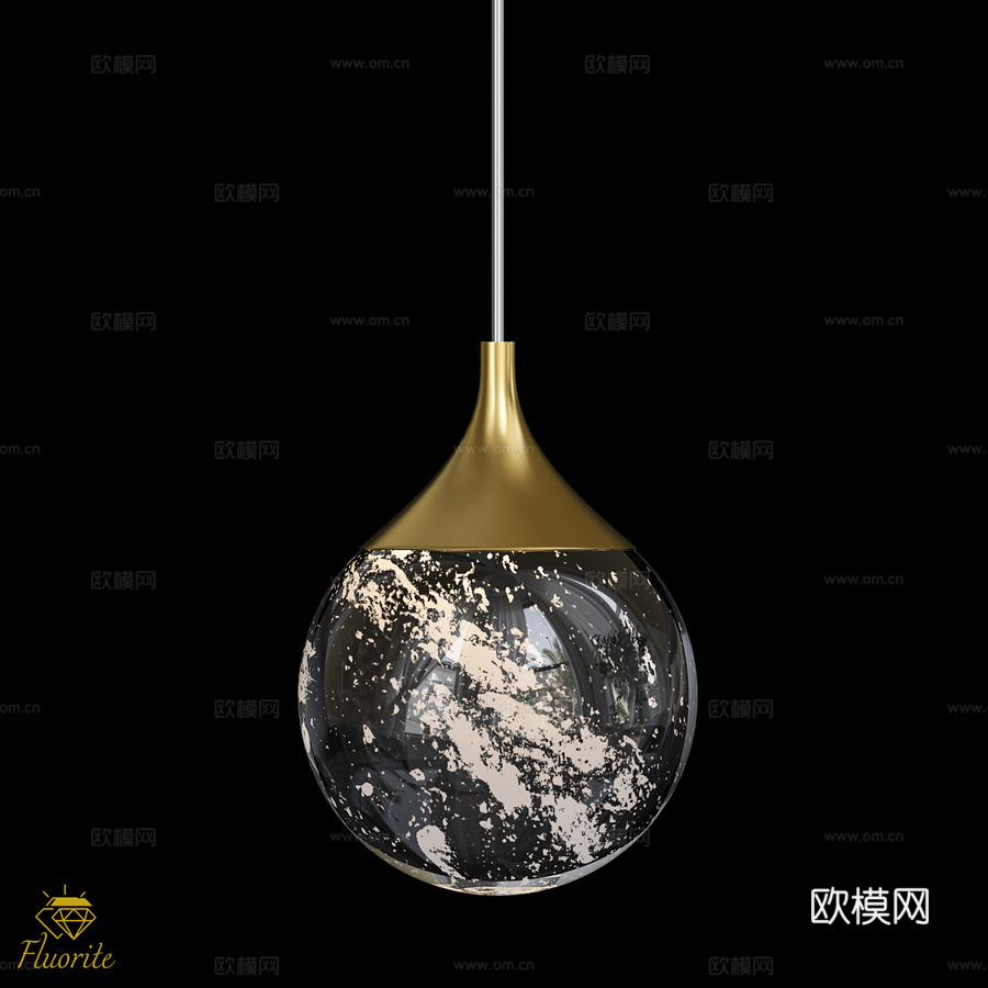 Perfectio黄铜荧石FL1175-1PS (OM)3d模型下载