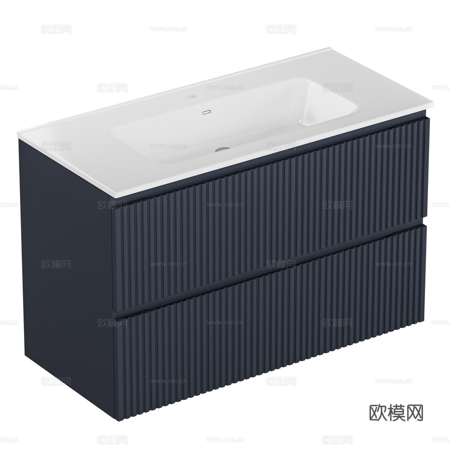 简100盥洗台（平面）3d模型下载