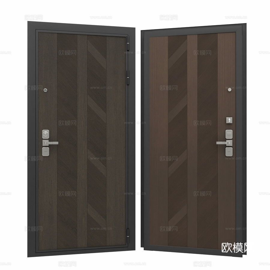 Guardian入户门配Vaiya 04饰条3d模型下载