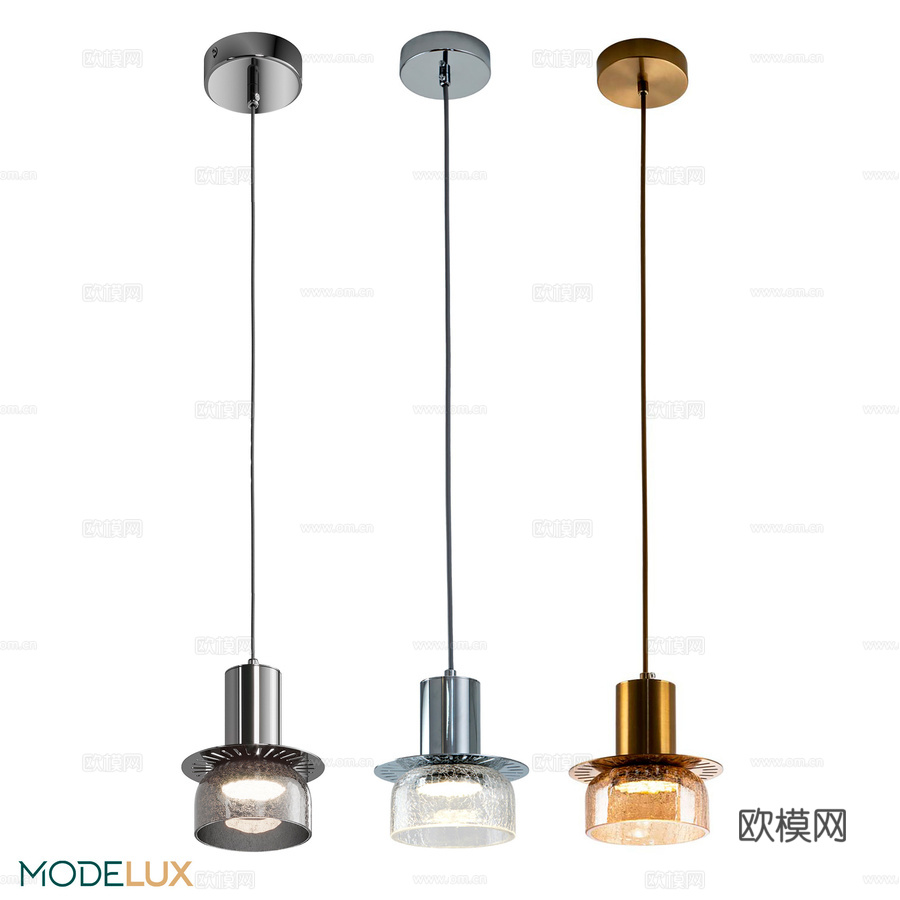 吊灯 MODESTYLE MS.1412.220 BK3d模型下载