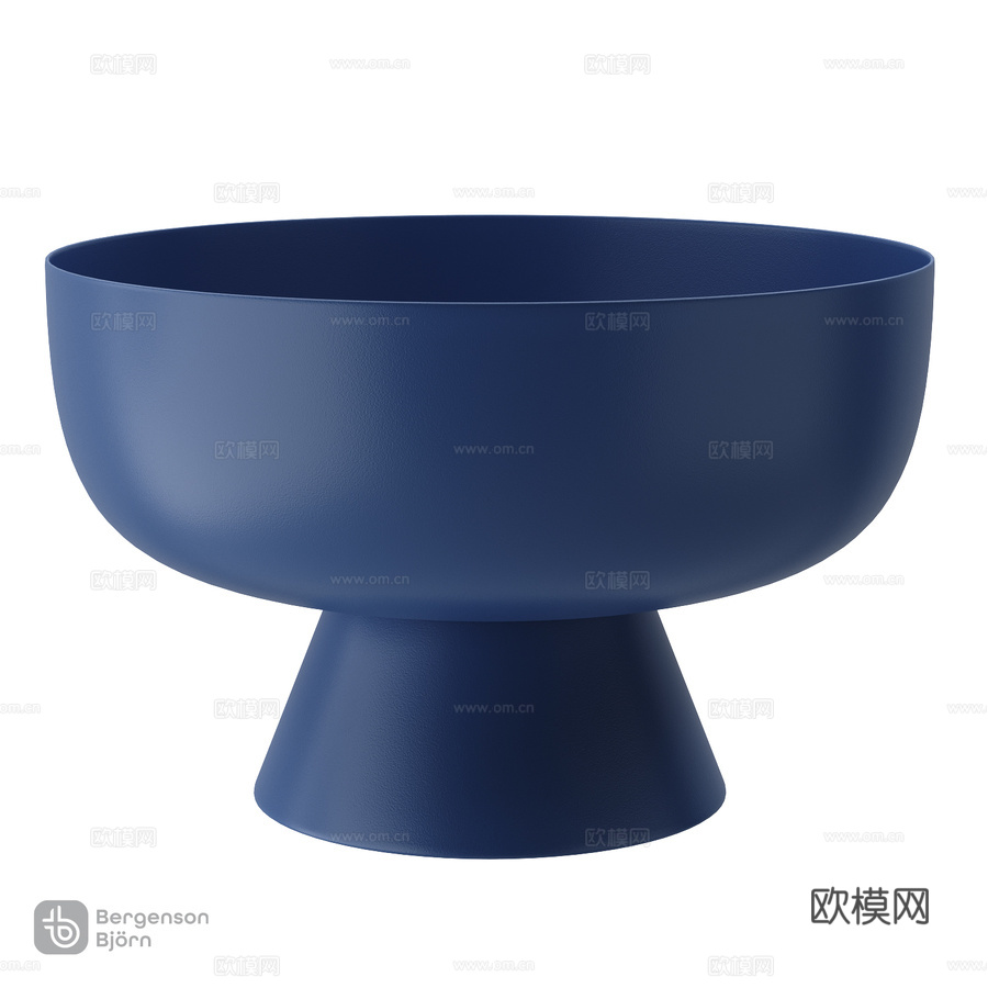 OM_维夫兰德带脚盘，直径25.5厘米，暮光伯根森3d模型下载