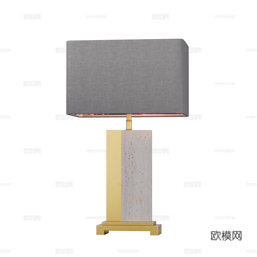台灯 10445T D LOFT IT 板岩3d模型下载