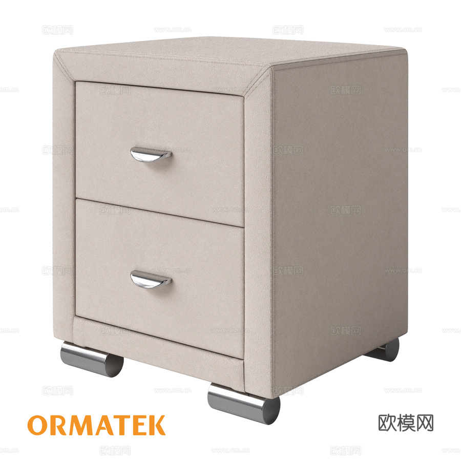奥玛柔软系列床头柜-23d模型下载