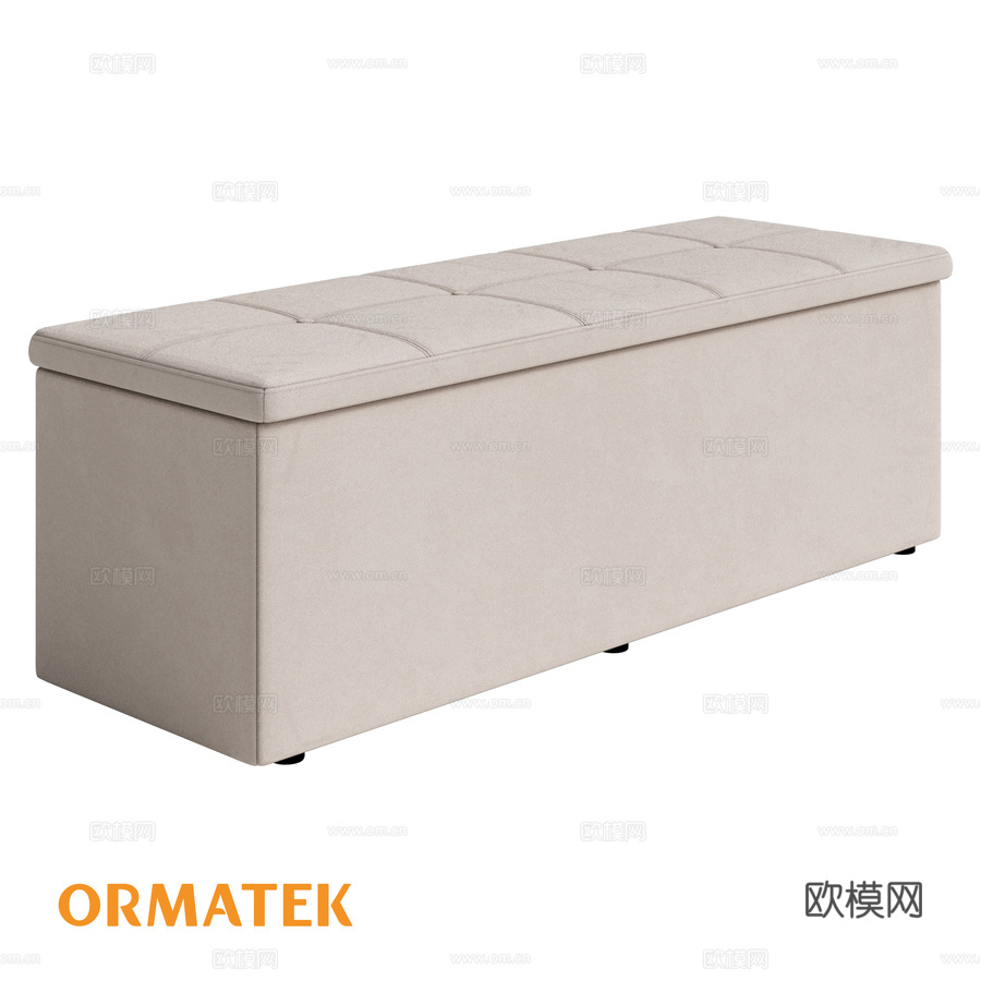 OrmaSoft 2 双人软凳3d模型下载