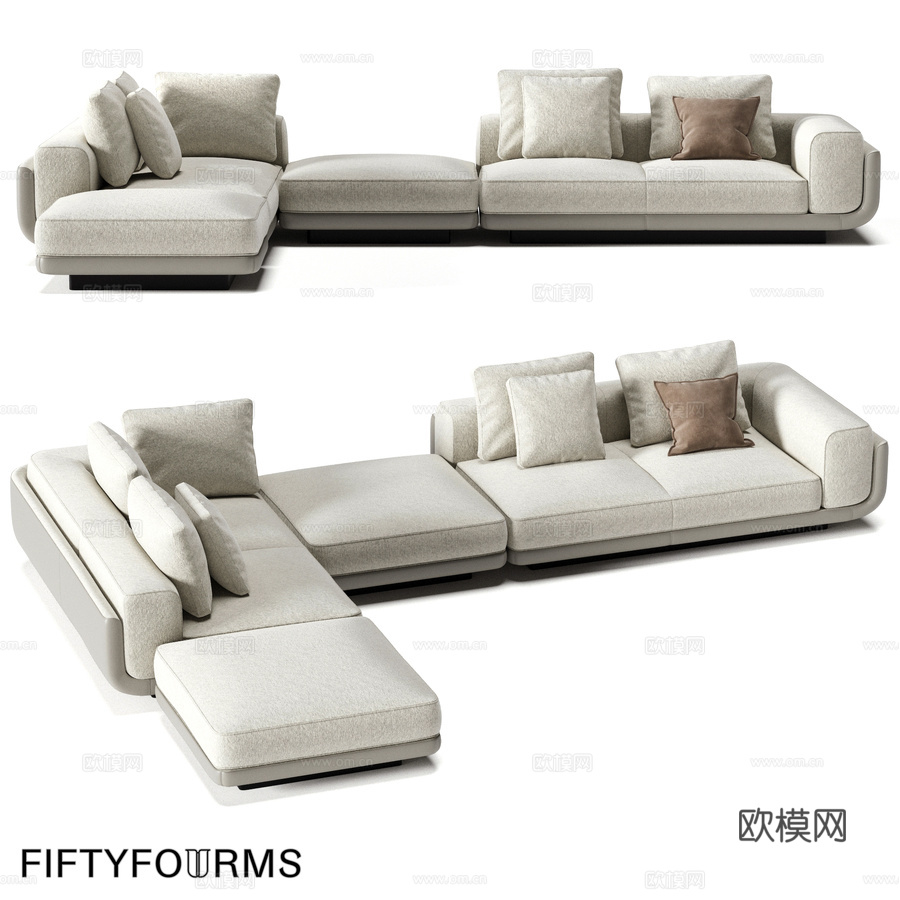 FIFTYFOURMS Ambitus 10 模块化沙发3d模型下载