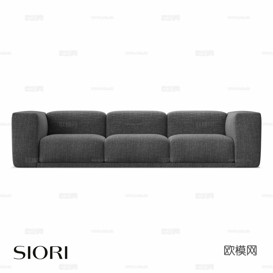 OM Siori Bruno沙发 325x112x753d模型下载