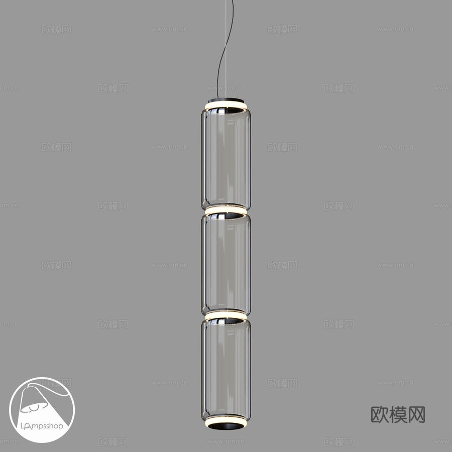 LampsShop.ru PDL2446 吊灯 Glasse3d模型下载