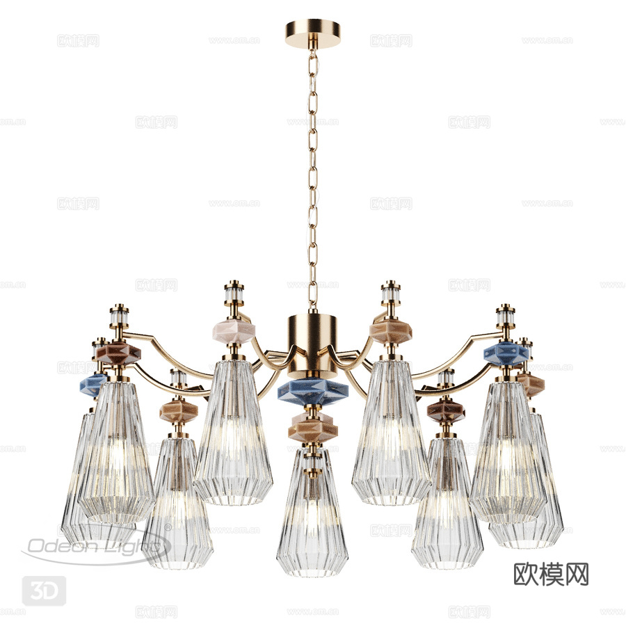 Odeon light exclusive 5414 9 T3d模型下载