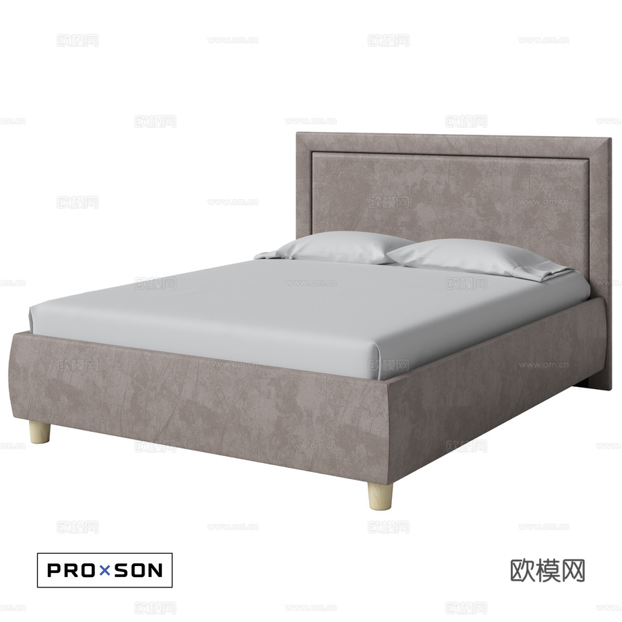 OM孟菲斯床3d模型下载