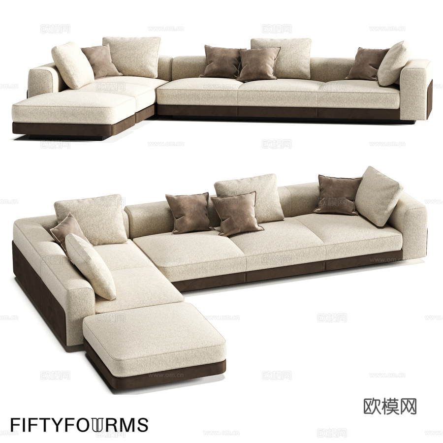 FIFTYFOURMS Lares 18 模块化沙发3d模型下载