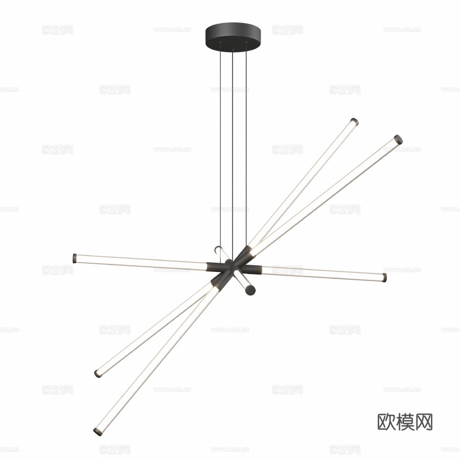 Citilux LUCIA CL217181 LED吊灯 黑3d模型