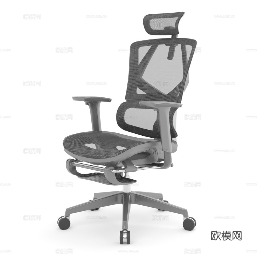 温哥华办公椅3d模型下载