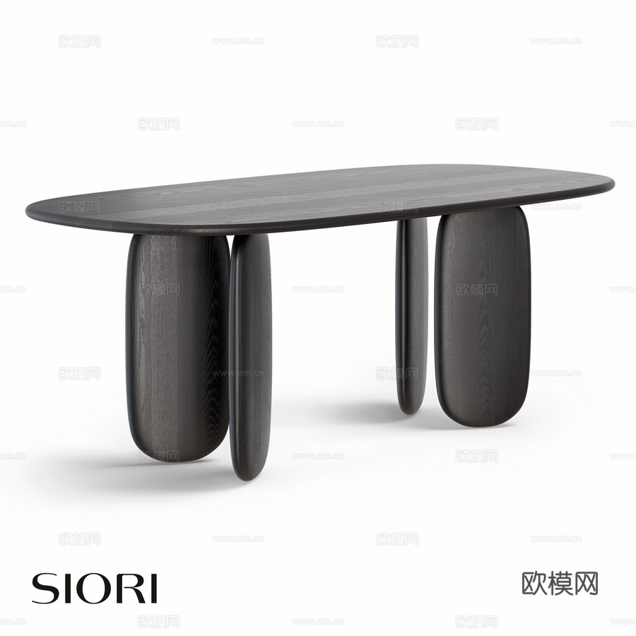 OM Shiori Bushido 餐桌 木质 073d模型下载